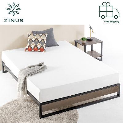 Zinus 10英寸铁线平台床底座灰色-单人床，超单人床，大号床，特大号床