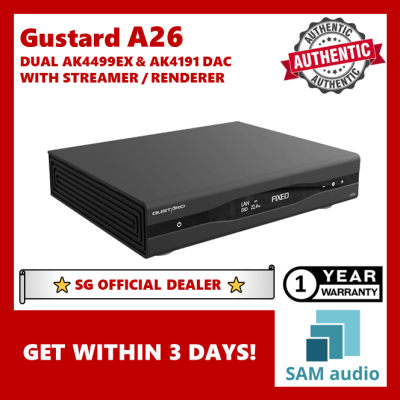[？SG]古斯塔德A26双AK4499EX和AK4191 DAC，带流媒体和渲染器
